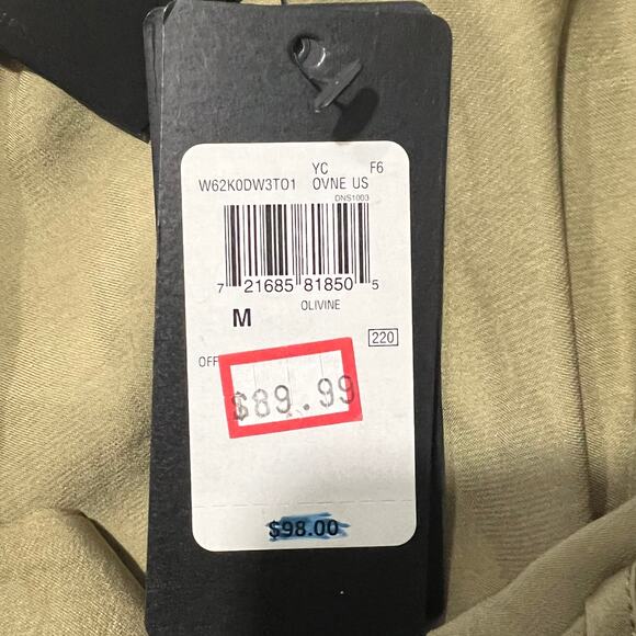 Guess Halter Off the Shoulder Mini Dress Green Women's Size Medium NWT - Picture 7 of 8